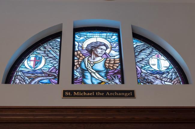 St L Narthex 18 St Michael Archangel Glass 1